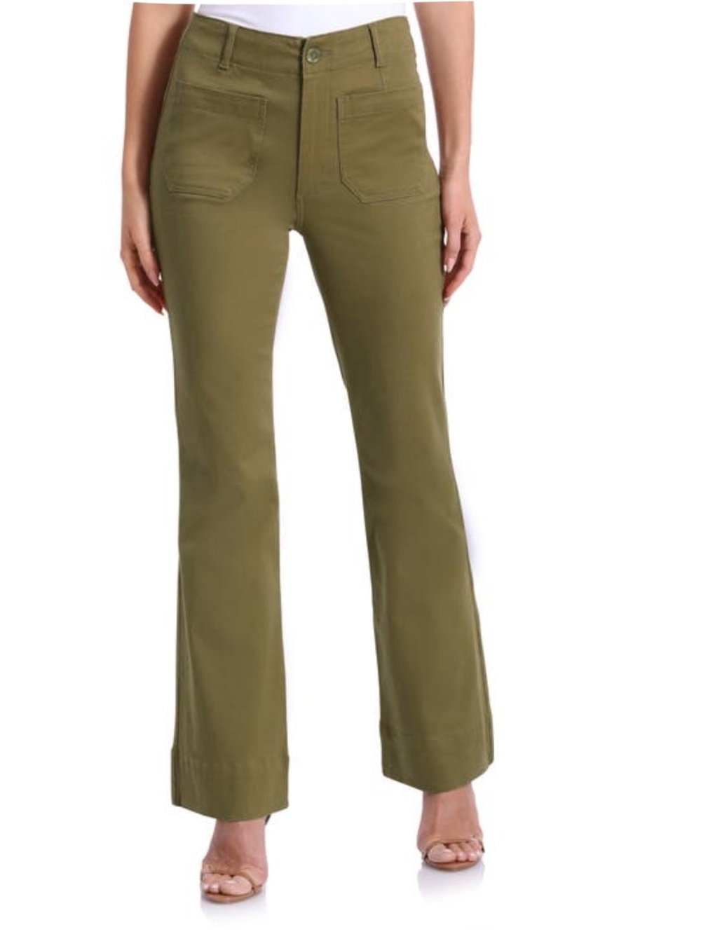 Bagatelle New York Olive Cotton Pant